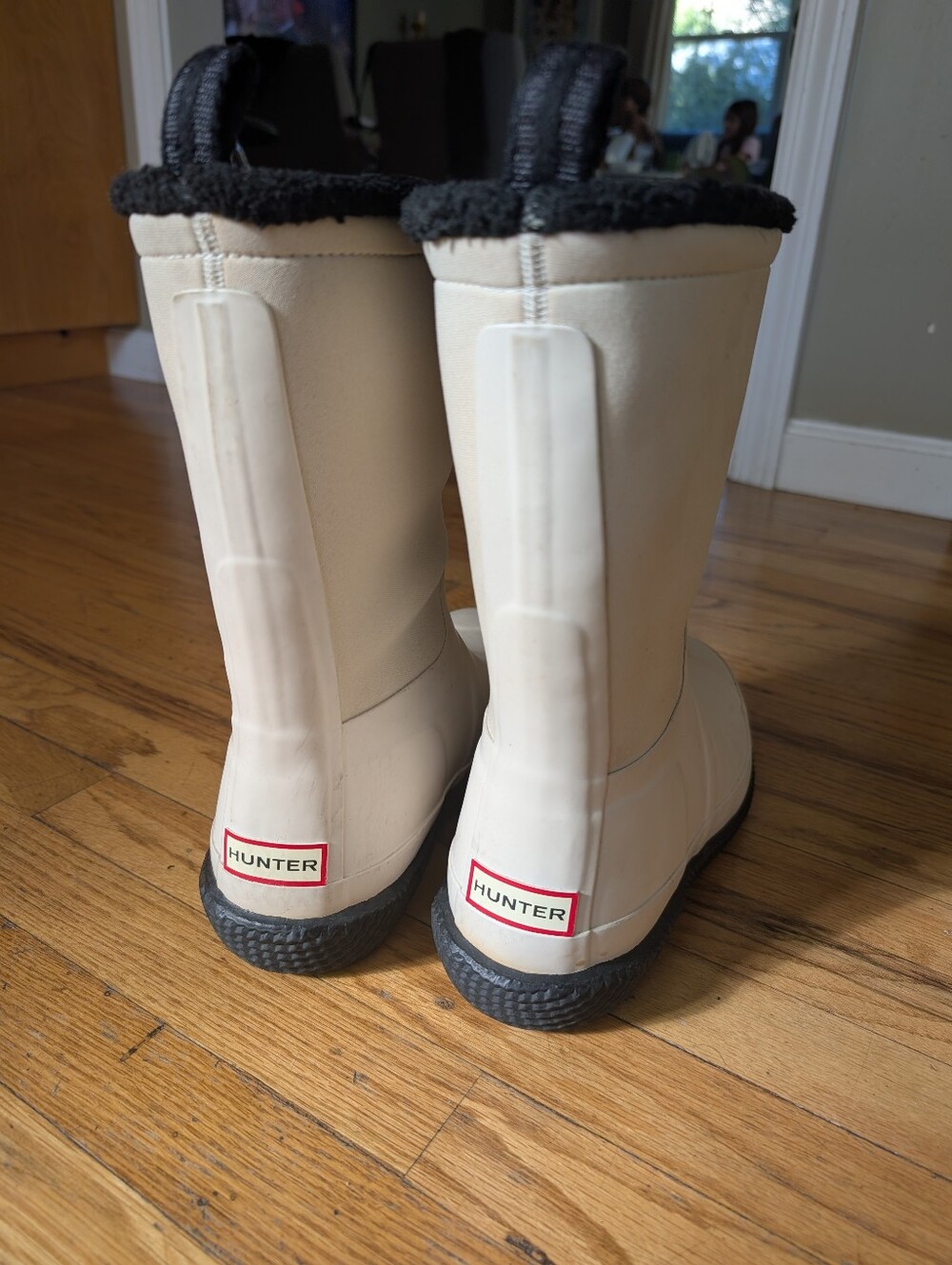 Hunter Original Roll Top Sherpa Boots Women's Size 10